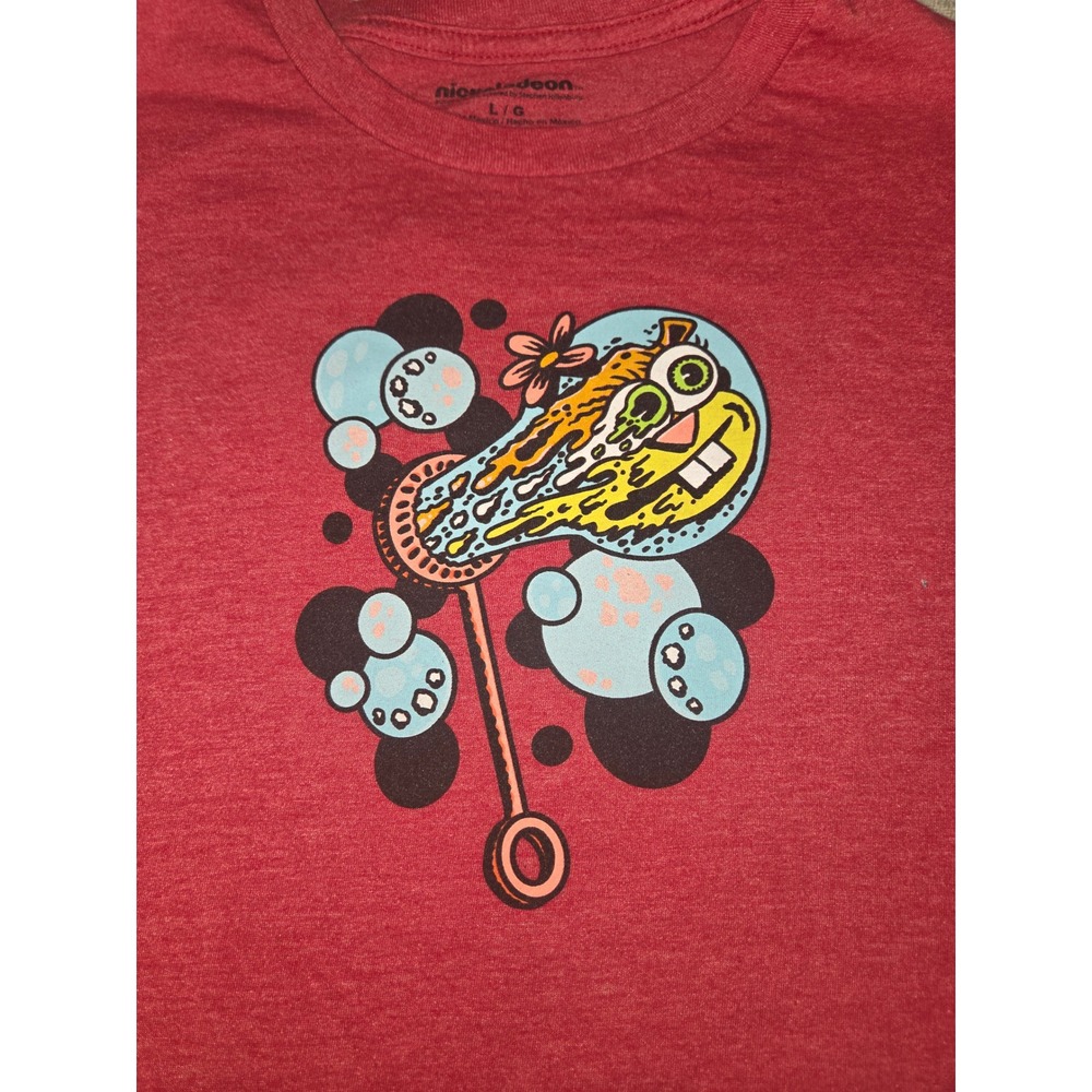 Nickelodeon SpongeBob SquarePants Graphic Shirt Adult Large Cartoon Bubble Tee - Picture 4 of 7